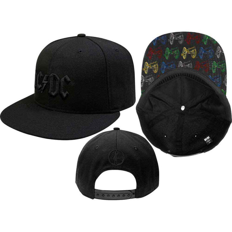 AC/DC Canon Pop-Art Black Snapback Cap