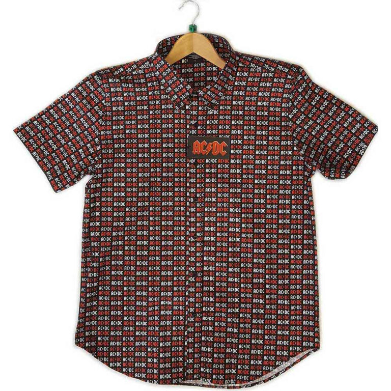 AC/DC Logo Black All Over Print T-Shirt