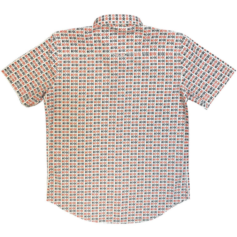 AC/DC Logo White All Over Print T-Shirt