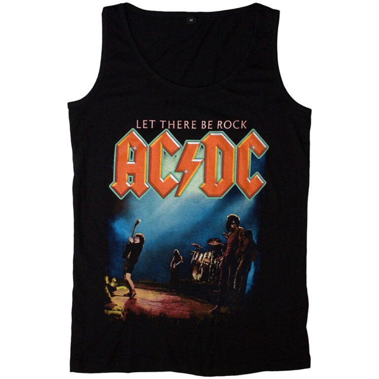 AC/DC Let There Be Rock Black Ladies Vest
