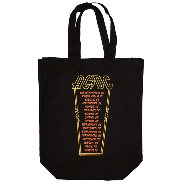 AC/DC High Voltage Black Back Print & Ex-Tour Tote Bag
