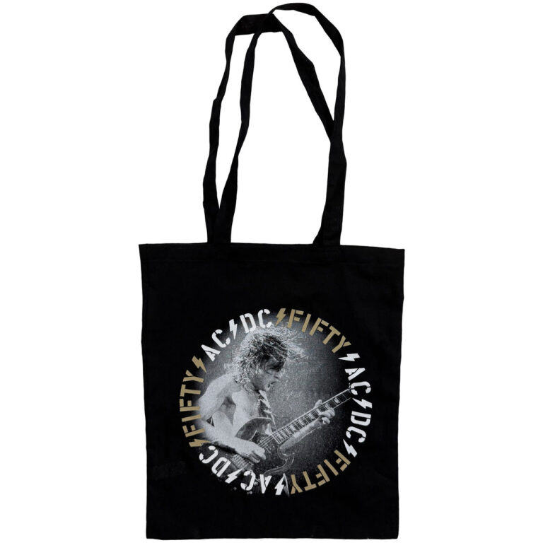 AC/DC Angus Live Black Tote Bag