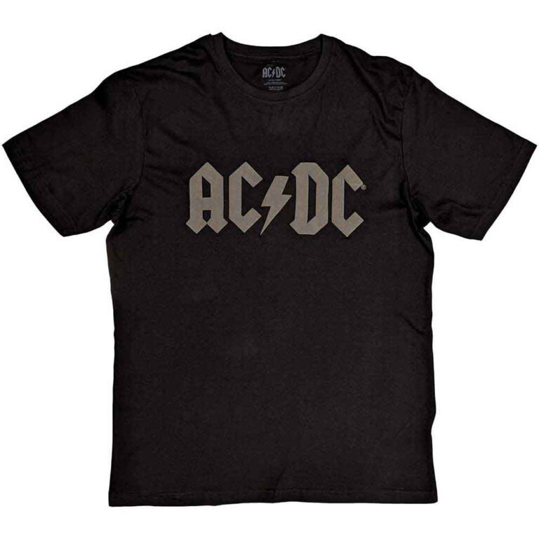 AC/DC Logo Black Hi-Build T-Shirt