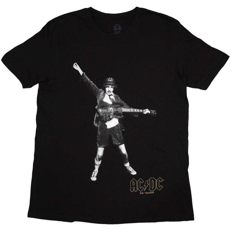 AC/DC Emblems Black Back Print T-Shirt