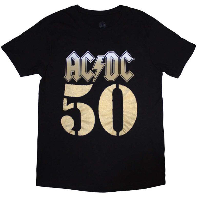 AC/DC Bolt Array Black Back Print T-Shirt