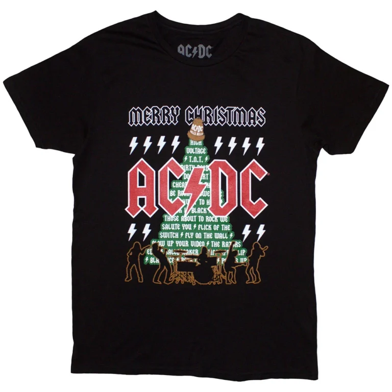 AC/DC Merry Christmas Black T-Shirt