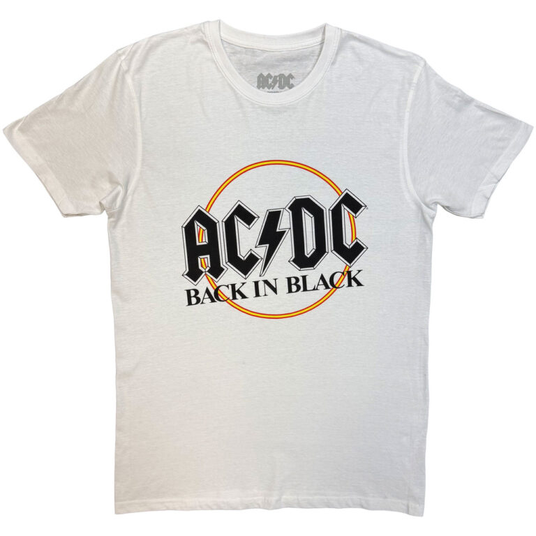 AC/DC Back in Black White T-Shirt