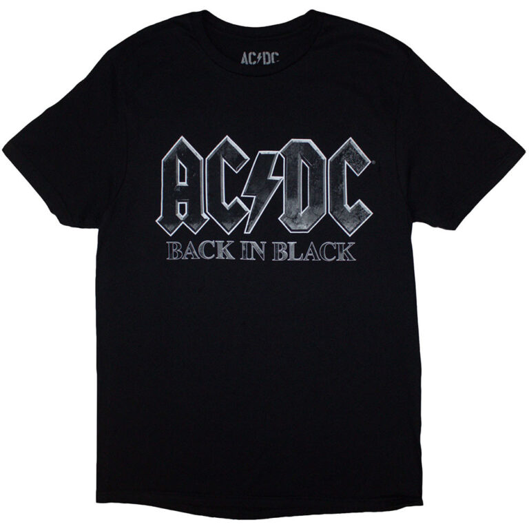 AC/DC Back In Black PWR-UP EU Tour ’24 Black Back Print & Ex-Tour T-Shirt