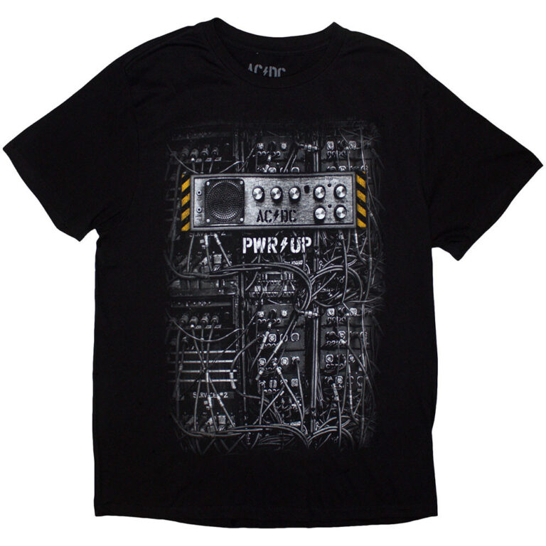 AC/DC Control Wires PWR-UP EU Tour ’24 Black Back Print & Ex-Tour T-Shirt
