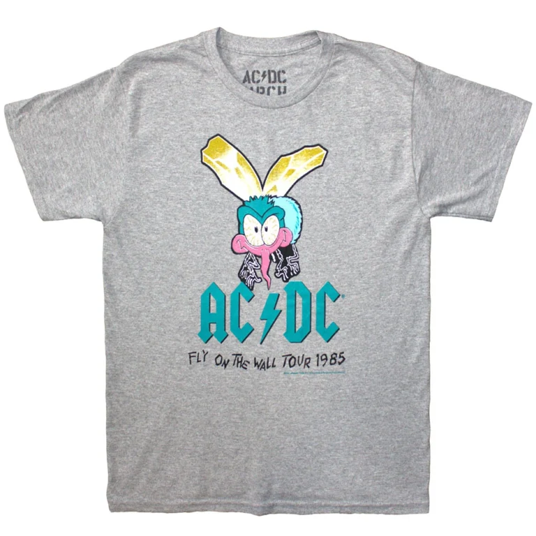 AC/DC Fly On The Wall Tour ’85 Grey Kids T-Shirt