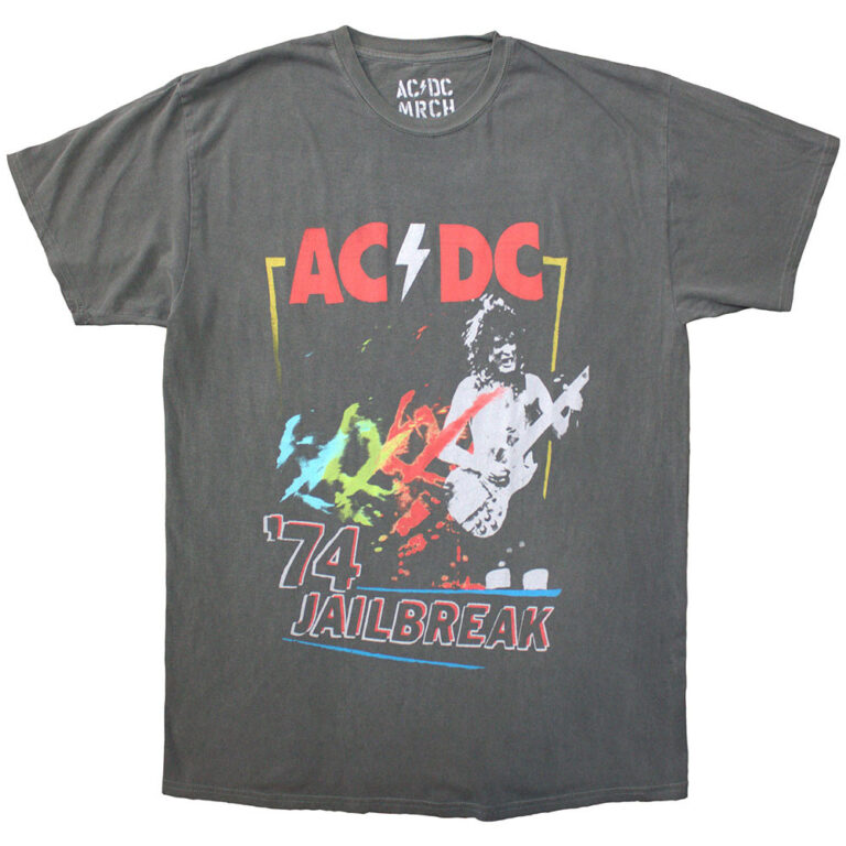 AC/DC Vintage ’74 Jailbreak Grey T-Shirt
