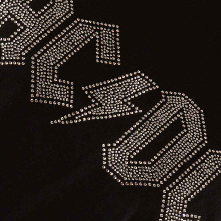 AC/DC Logo Black Embellished T-Shirt