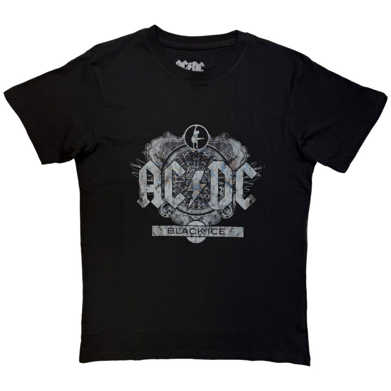 AC/DC Black Ice Black Ladies T-Shirt