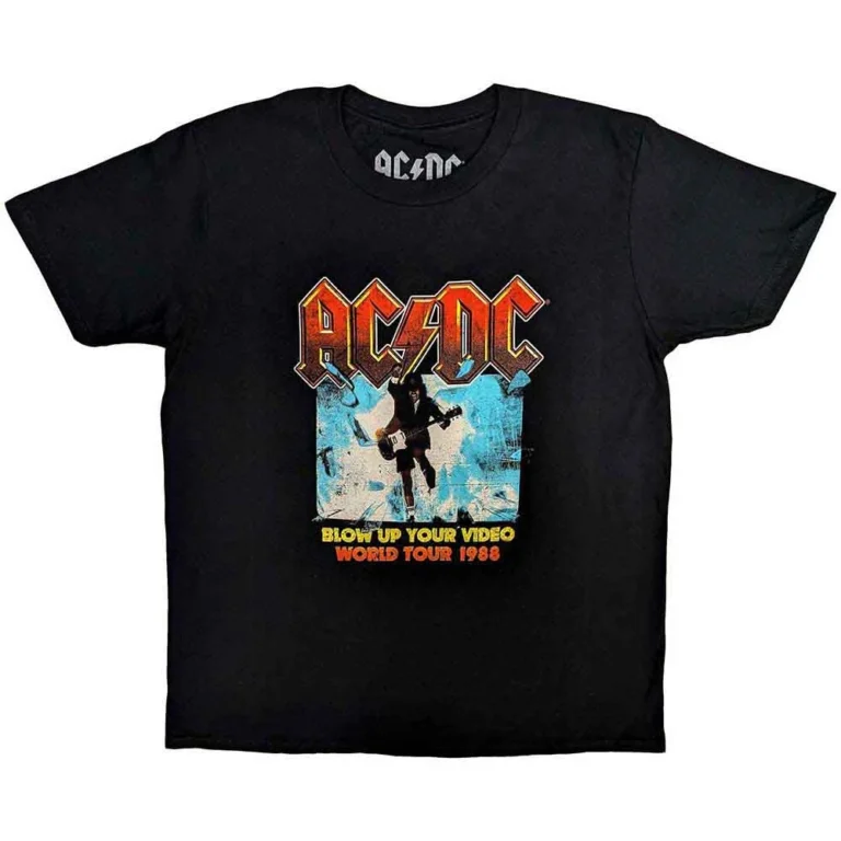 AC/DC Blow Up Your Video Black Kids T-Shirt