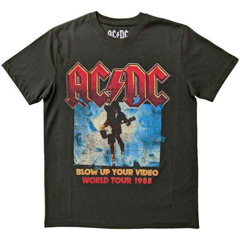 AC/DC Blow Up Your Video Green T-Shirt
