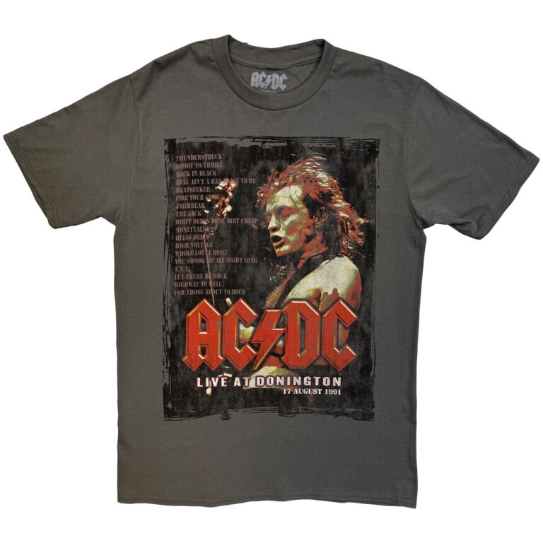 AC/DC Donington Set Charcoal Grey T-Shirt