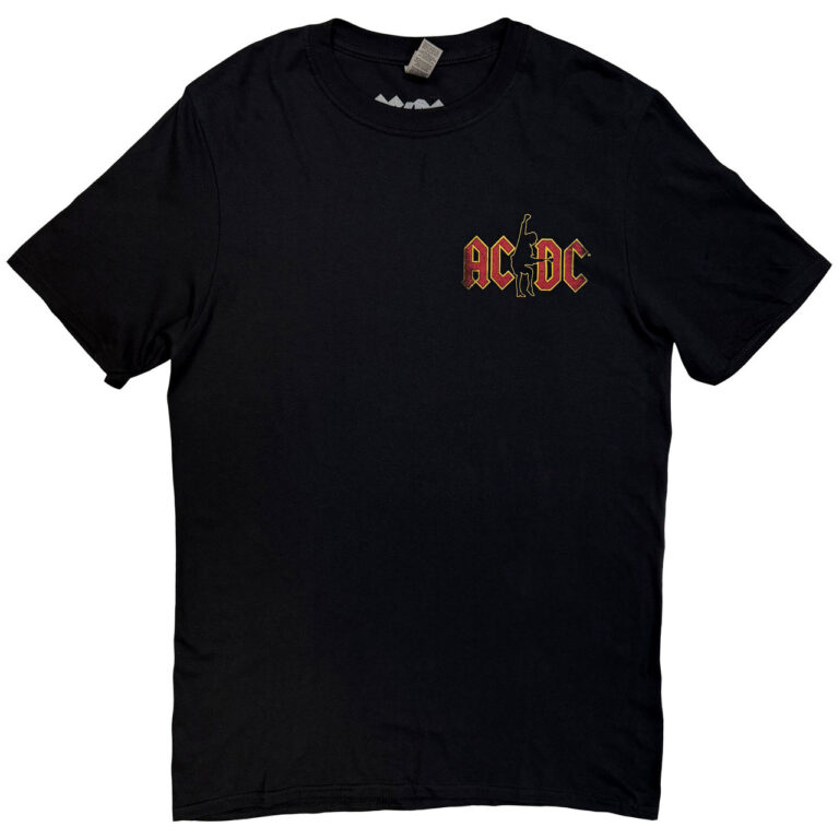 AC/DC Hard As Rock Black Back Print T-Shirt