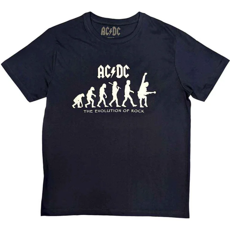 AC/DC Evolution of Rock Navy Blue T-Shirt
