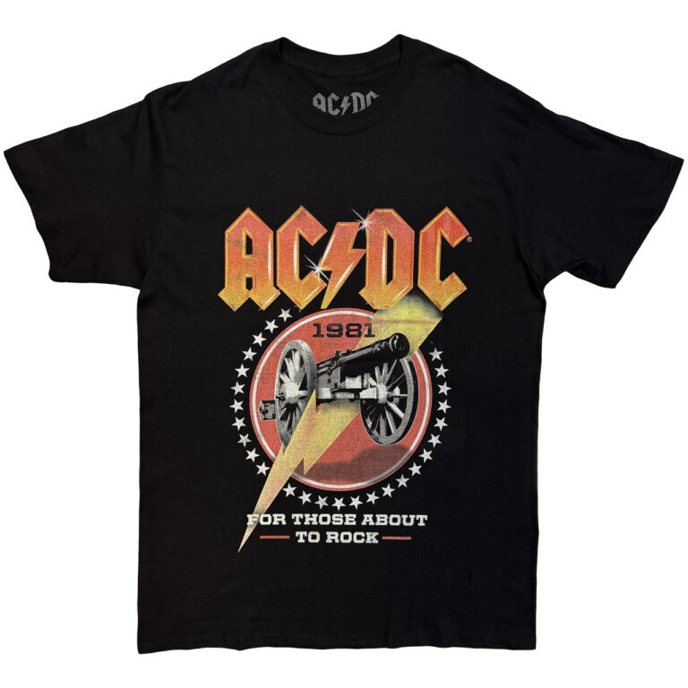 AC/DC For Those About To Rock 81 Black T-Shirt