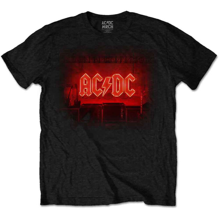 AC/DC Dark Stage/Track list Black Back Print T-Shirt