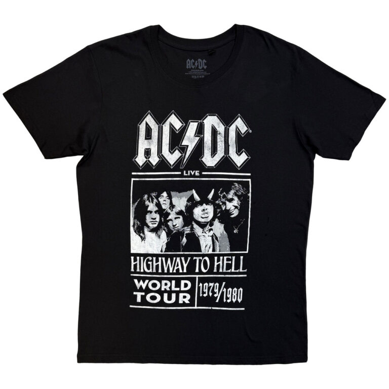 AC/DC Highway to Hell World Tour 1979/1980 Black T-Shirt