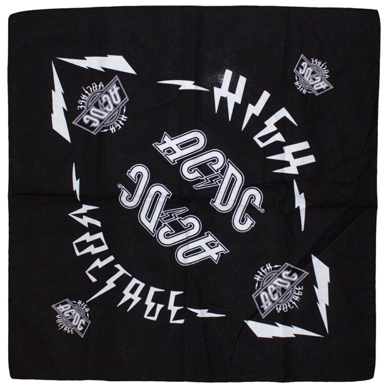 AC/DC High Voltage Black Bandana