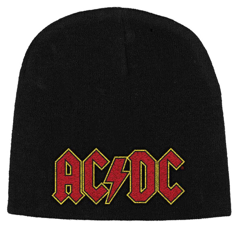 AC/DC Unisex Logo Black Beanie Hat