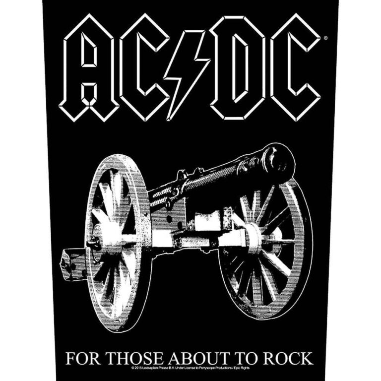 AC/DC For Those About To Rock Back Patch