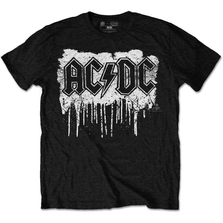 AC/DC Dripping With Excitement Black T-Shirt