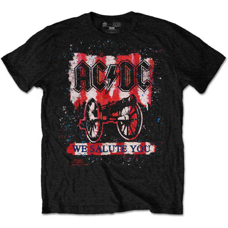 AC/DC We Salute You Bold Black T-Shirt