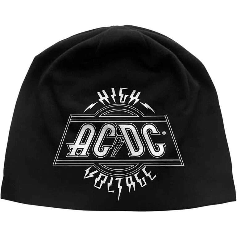 AC/DC Unisex Voltage Black Beanie Hat