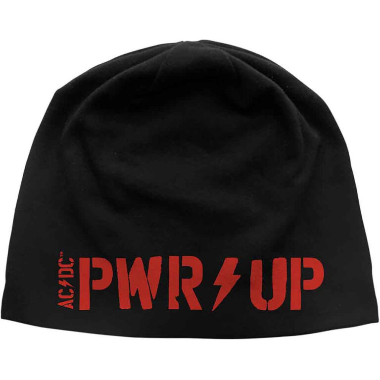 AC/DC Unisex PWR-UP Black Beanie Hat