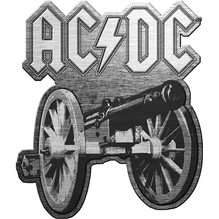 AC/DC For Those About To Rock Die-Cast Relief Pin Badge