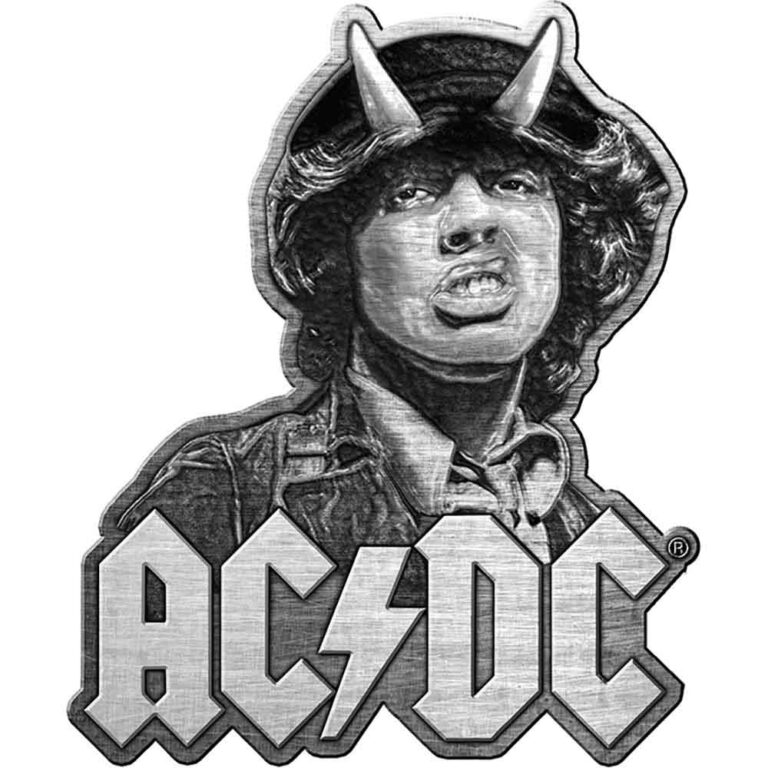 AC/DC Angus Die-Cast Relief Pin Badge