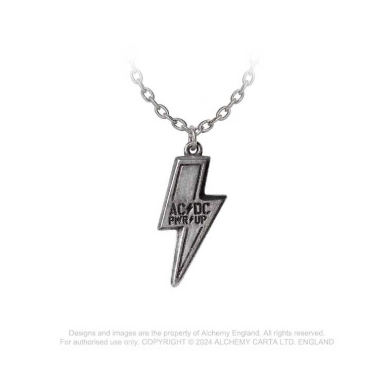 AC/DC PWR UP Flash Logo Pendant