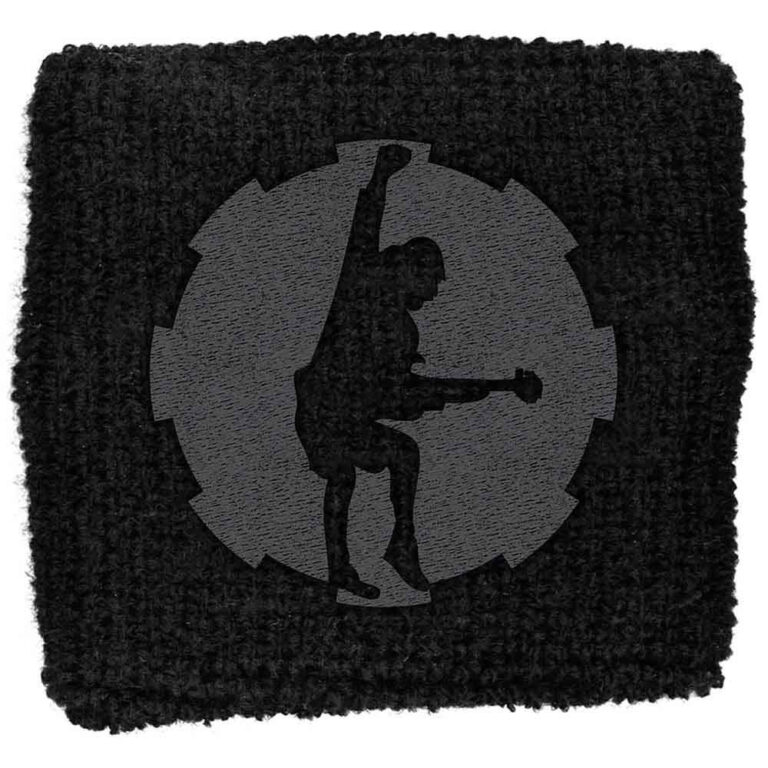 AC/DC Embroidered Wristband: Angus Cog Embroidered Wristband