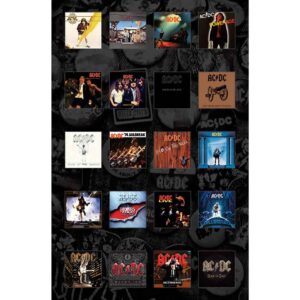 AC/DC Albums Textile Poster