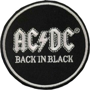 AC/DC Back In Black Circle Patch