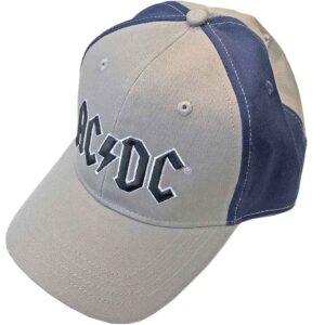 AC/DC Black Logo Grey & Navy Blue 2-Tone Baseball Cap