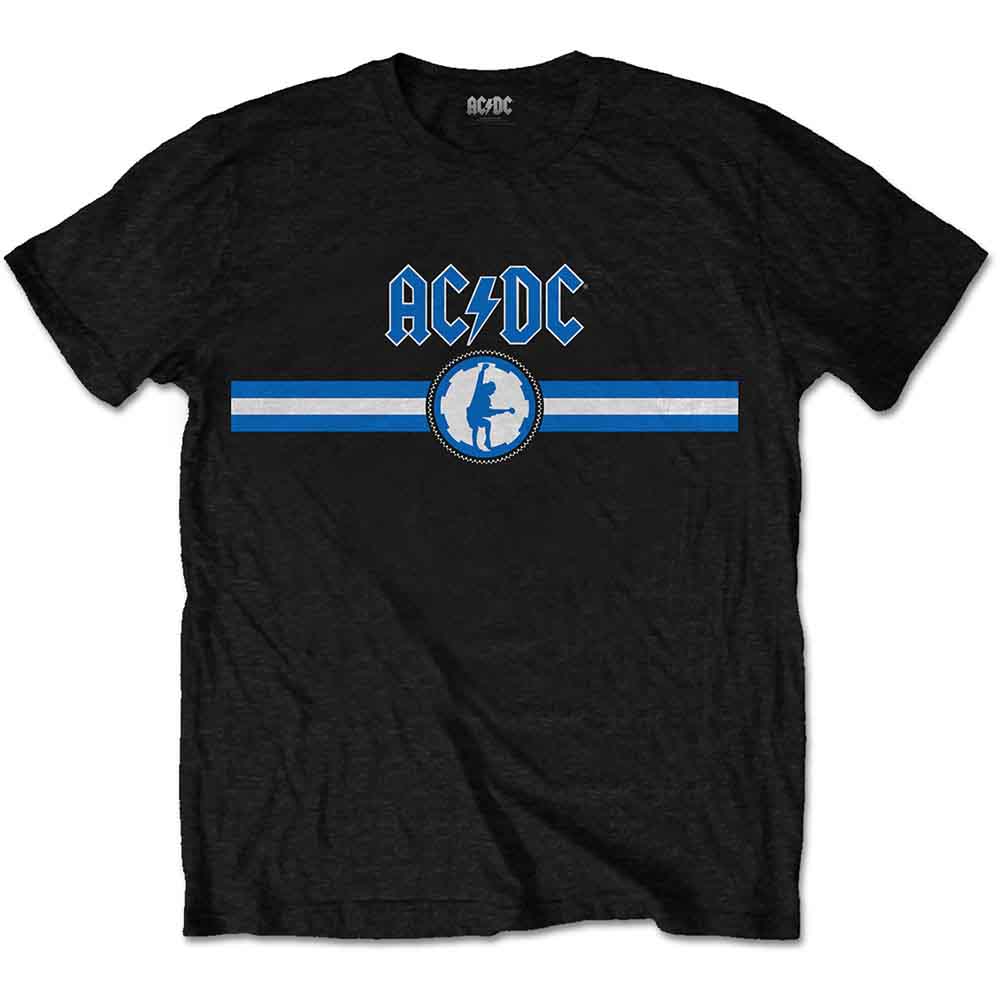 AC/DC Blue Logo & Stripe T-Shirt - Punx