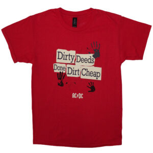 AC/DC Dirty Deeds Done Dirt Cheap Red Kids T-Shirt