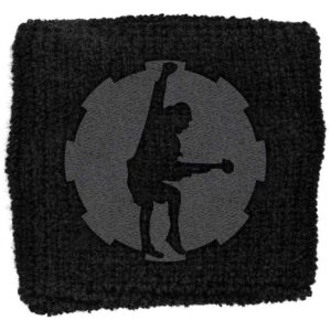 AC/DC Embroidered Wristband: Angus Cog Embroidered Wristband