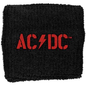 AC/DC Embroidered Wristband: PWR-UP Band Logo Embroidered Wristband