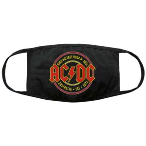AC/DC Est. 1973 Black Face Mask