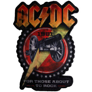 AC/DC For Those About To Rock 1981 Cut-Out Patch