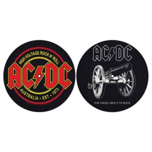 AC/DC For Those About To Rock/High Voltage Turntable Slipmat Set