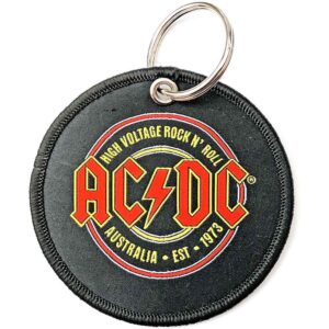 AC/DC Patch Est. 1973 Double Sided Keychain