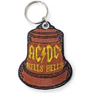 AC/DC Patch Hells Bells Double Sided Keychain