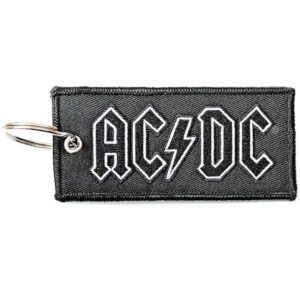 AC/DC Patch Logo Double Sided Keychain