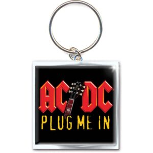 AC/DC Plug me in Photo Print Keychain